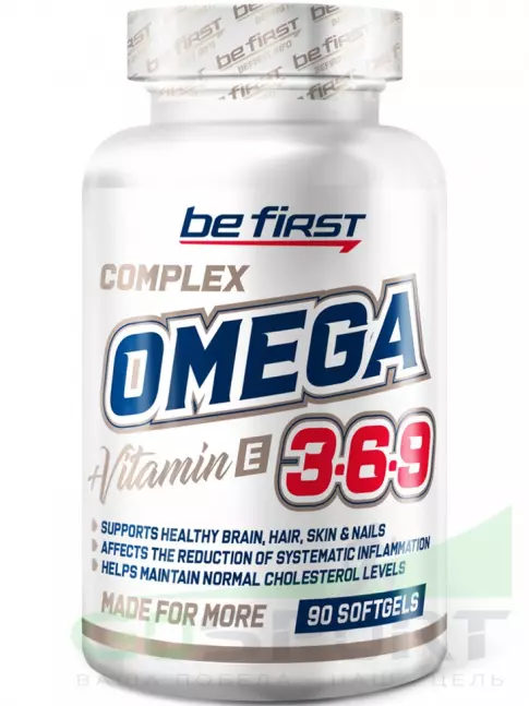 Омега-3 Be First Omega 3-6-9 (омега 3-6-9) 90 гелевых капсул Омега-3 Be First Omega 3-6-9 (омега 3-6-9) 90 гелевых капсул