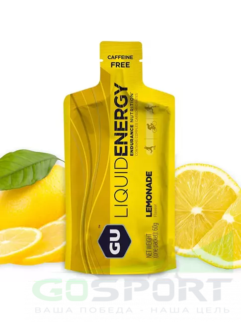 Гель питьевой GU Energy Labs GU Liquid Enegry Gel no caffeine 60 г, Лимонад