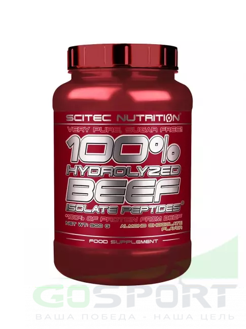 Изолят протеина Scitec Nutrition 100% Hydrolyzed Beef Isolate Peptides 900 г, Фундук - Шоколад Изолят протеина Scitec Nutrition 100% Hydrolyzed Beef Isolate Peptides 900 г, Фундук - Шоколад