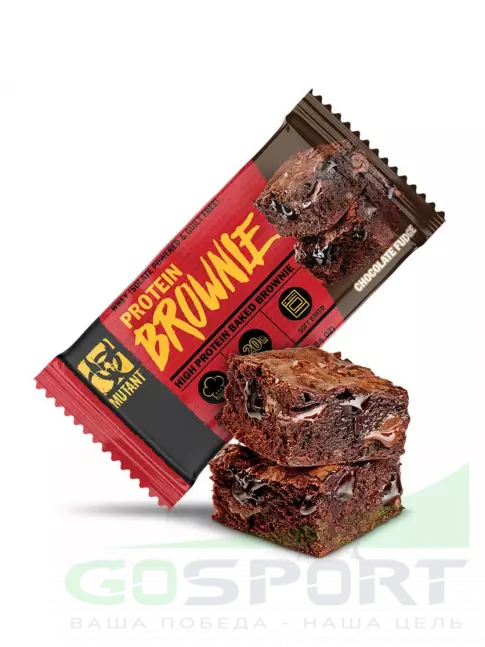 Протеиновый батончик Mutant Protein Brownie 58 г, Шоколадная помадка Протеиновый батончик Mutant Protein Brownie 58 г, Шоколадная помадка