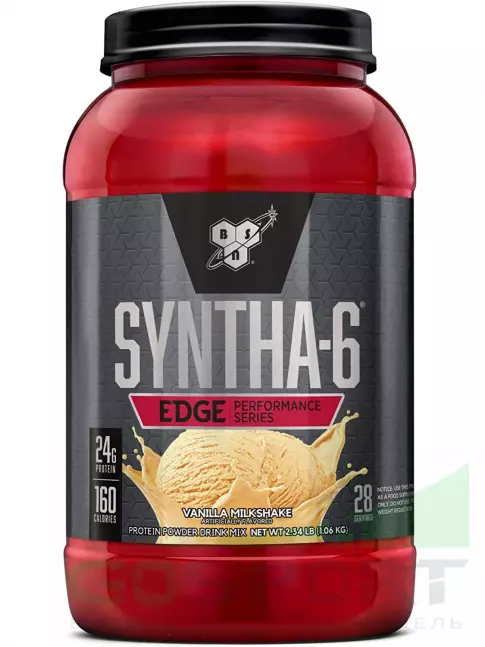 Комплексный протеин BSN SYNTHA-6 EDGE 1040 г, Ванильно-молочный коктейль Комплексный протеин BSN SYNTHA-6 EDGE 1040 г, Ванильно-молочный коктейль