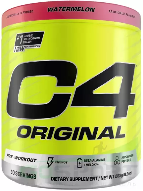 Предтреник в порошке Cellucor C4 Pre-Workout 282 г, Арбуз Предтреник в порошке Cellucor C4 Pre-Workout 282 г, Арбуз
