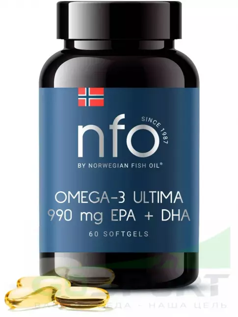 Омега-3 NFO Omega-3 Ultima 60 капсул Омега-3 NFO Omega-3 Ultima 60 капсул