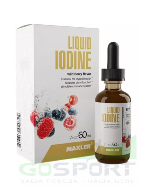 Йод MAXLER Liquid Iodine 60 мл Йод MAXLER Liquid Iodine 60 мл