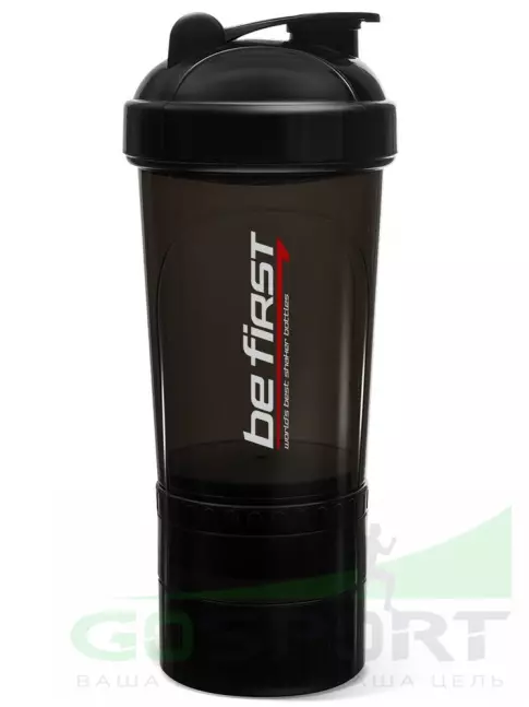 Шейкер 600 мл Be First Shaker 3in1 TS1352 500 мл, Черный Шейкер 600 мл Be First Shaker 3in1 TS1352 500 мл, Черный