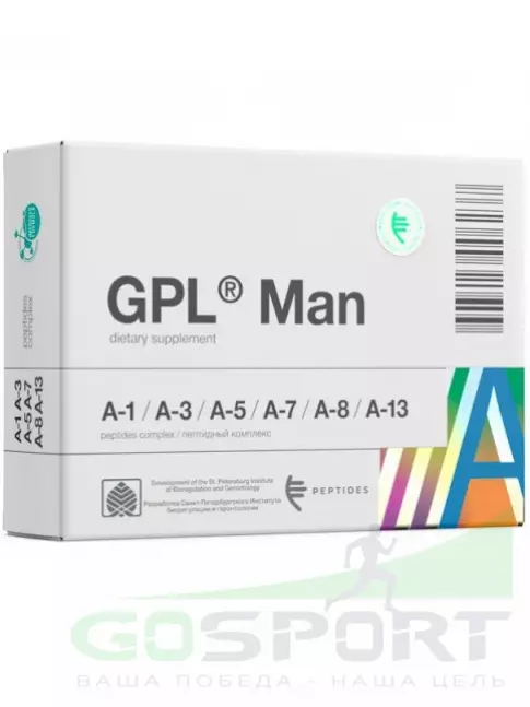 Пептиды Хавинсона PEPTIDES GPL Man 30 капсул Пептиды Хавинсона PEPTIDES GPL Man 30 капсул
