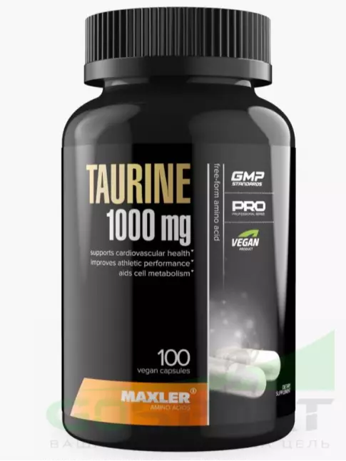 Таурин MAXLER Taurine 1000 mg 100 вегетарианских капсул