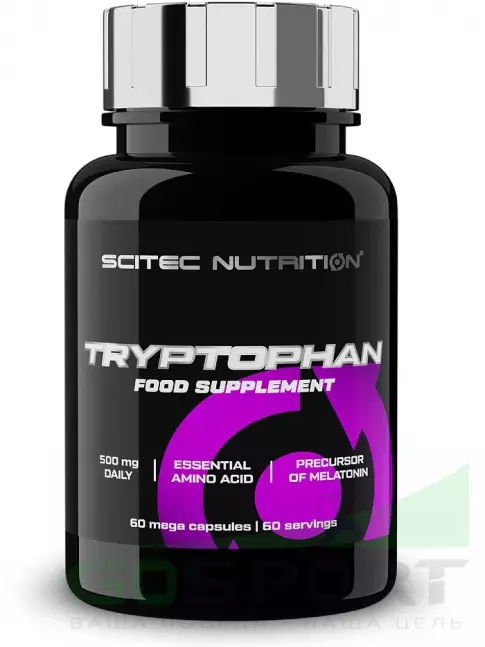 Триптофан Scitec Nutrition Tryptophan 500 mg 60 капсул Триптофан Scitec Nutrition Tryptophan 500 mg 60 капсул