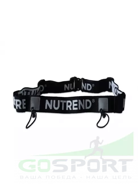 Пояса для бега NUTREND Пояс для номера Черный Пояса для бега NUTREND Пояс для номера Черный