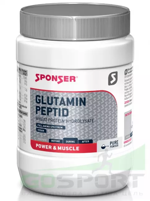Аминокислоты SPONSER GLUTAMINPEPTID 250 г, Нейтральный Аминокислоты SPONSER GLUTAMINPEPTID 250 г, Нейтральный