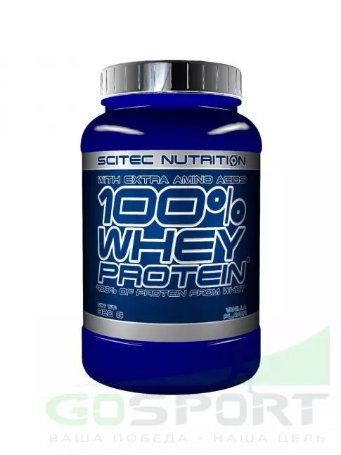 Сывороточный протеин Scitec Nutrition 100% Whey Protein 920 г, Ваниль Сывороточный протеин Scitec Nutrition 100% Whey Protein 920 г, Ваниль