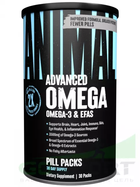 Омега-3 UNIVERSAL NUTRITION ANIMAL OMEGA 30 пакетиков Омега-3 UNIVERSAL NUTRITION ANIMAL OMEGA 30 пакетиков