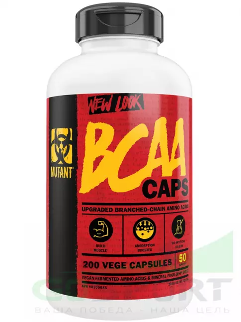 BCAA Mutant BCAA Capsules 2:1:1 200 капсул