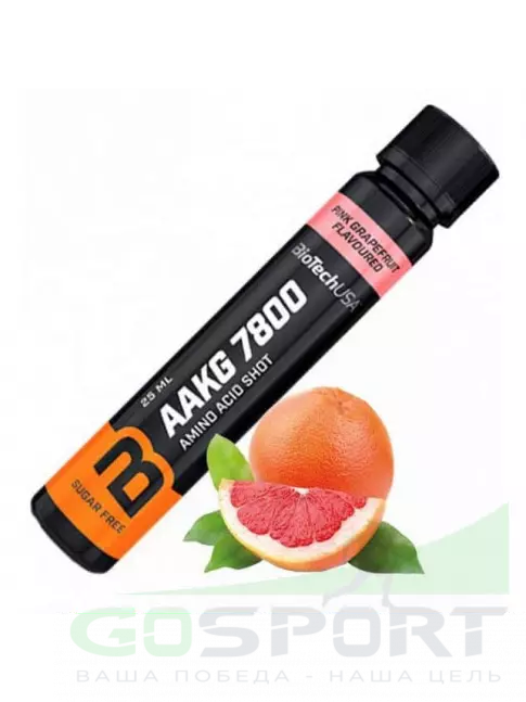 Аргинин / AAKG BioTechUSA AAKG 7800 mg 20 х 25 мл, Розовый грейпфрут Аргинин / AAKG BioTechUSA AAKG 7800 mg 20 х 25 мл, Розовый грейпфрут