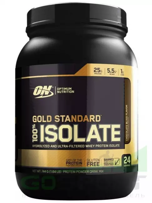 Изолят протеина Optimum Nutrition 100% Isolate Gold Standard 745 г, Мятный шоколад Изолят протеина Optimum Nutrition 100% Isolate Gold Standard 745 г, Мятный шоколад