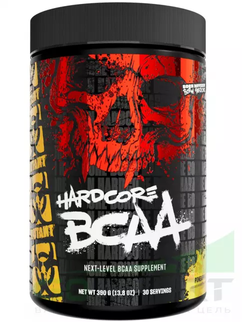BCAA Mutant HARDCORE BCAA 390 г, Ананас BCAA Mutant HARDCORE BCAA 390 г, Ананас