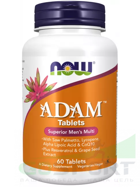 Витамины для мужчин NOW Foods Adam 60 таблеток Витамины для мужчин NOW Foods Adam 60 таблеток