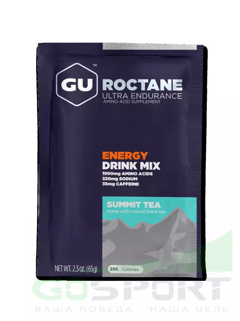 Изотоник GU Energy Labs GU ROCTANE ENERGY DRINK MIX 65 г, Горный чай Изотоник GU Energy Labs GU ROCTANE ENERGY DRINK MIX 65 г, Горный чай