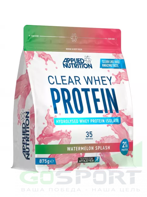 Изолят протеина APPLIED NUTRITION Clear Whey Protein 875 г, Арбузный Всплеск Изолят протеина APPLIED NUTRITION Clear Whey Protein 875 г, Арбузный Всплеск