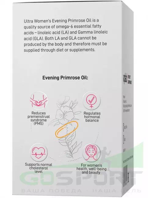 Витамины для женщин VP Laboratory Ultra Womens Evening Primrose oil 60 капсул