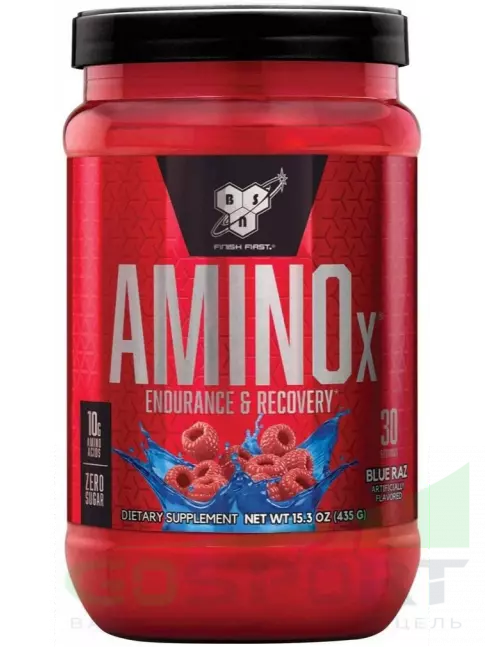 Аминокислоты BSN Amino-X 2:1:1 435 г, Голубая малина Аминокислоты BSN Amino-X 2:1:1 435 г, Голубая малина