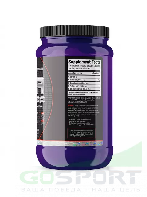 BCAA Ultimate Nutrition BCAA 12000 Powder 457 г, Голубая малина BCAA Ultimate Nutrition BCAA 12000 Powder 457 г, Голубая малина