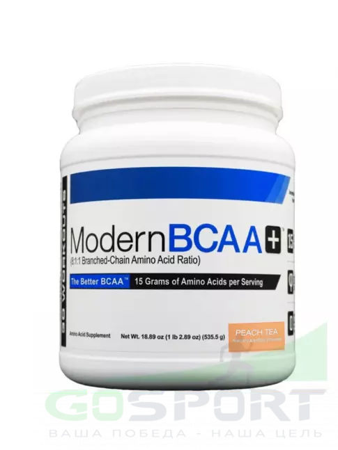 BCAA 8:1:1 MODERN SPORTS NUTRITION Modern BCAA 8:1:1 Plus + 535.5 г, Персиковый чай BCAA 8:1:1 MODERN SPORTS NUTRITION Modern BCAA 8:1:1 Plus + 535.5 г, Персиковый чай