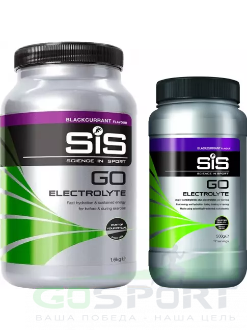 Изотоник SCIENCE IN SPORT (SiS) GO Electrolyte Powder 1x500 г, 1x1600 г, Черная смородина Изотоник SCIENCE IN SPORT (SiS) GO Electrolyte Powder 1x500 г, 1x1600 г, Черная смородина