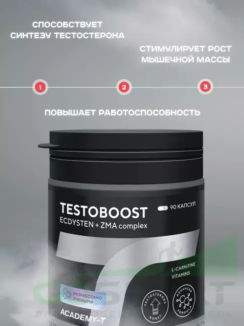 Тестобустеры Академия-Т TestoBoost® 90 капсул, Нейтральный Тестобустеры Академия-Т TestoBoost® 90 капсул, Нейтральный