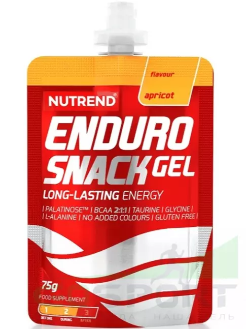 Энергетический гель питьевой NUTREND EnduroSnack саше 3 x 75 г, Абрикос