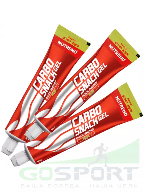 Гель питьевой NUTREND Carbosnack туба 3 шт x 50 г, Зеленое яблоко Гель питьевой NUTREND Carbosnack туба 3 шт x 50 г, Зеленое яблоко