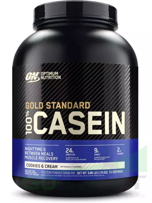 Казеиновый протеин Optimum Nutrition 100% Casein Gold Standard 1750 г, Печенье с Кремом Казеиновый протеин Optimum Nutrition 100% Casein Gold Standard 1750 г, Печенье с Кремом
