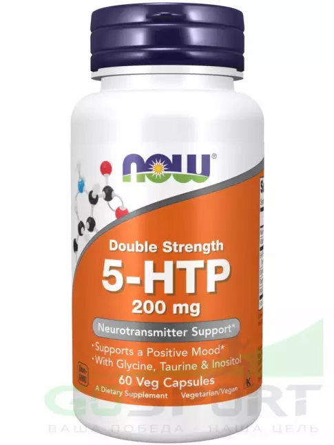 5-HTP NOW Foods 5-HTP 200 mg 60 веган капсул 5-HTP NOW Foods 5-HTP 200 mg 60 веган капсул