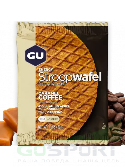Энергетический батончик GU Energy Labs 1x6 GU ENERGY STROOPWAFEL 6 x 32 г, Микс №6