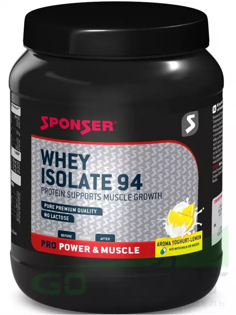 Изолят протеина SPONSER WHEY ISOLATE 94 CFM 425 г, Йогурт - Лимон Изолят протеина SPONSER WHEY ISOLATE 94 CFM 425 г, Йогурт - Лимон