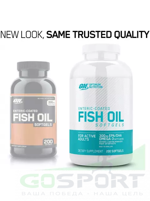 Омега-3 Optimum Nutrition Fish Oil softgels 100 капсул, Нейтральный