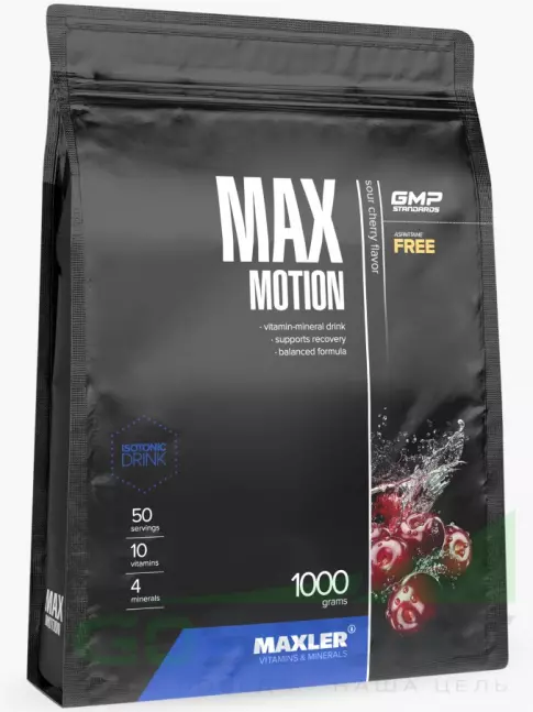 Изотоник MAXLER Max Motion 1000 г, Вишня Изотоник MAXLER Max Motion 1000 г, Вишня