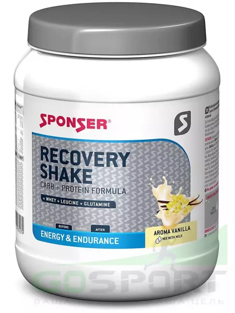 Восстановление SPONSER RECOVERY SHAKE 900 г, Ваниль Восстановление SPONSER RECOVERY SHAKE 900 г, Ваниль