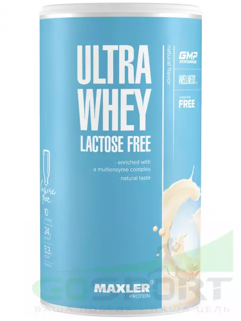 Сывороточный протеин MAXLER Ultra Whey Lactose Free 300 г, Натуральный Сывороточный протеин MAXLER Ultra Whey Lactose Free 300 г, Натуральный