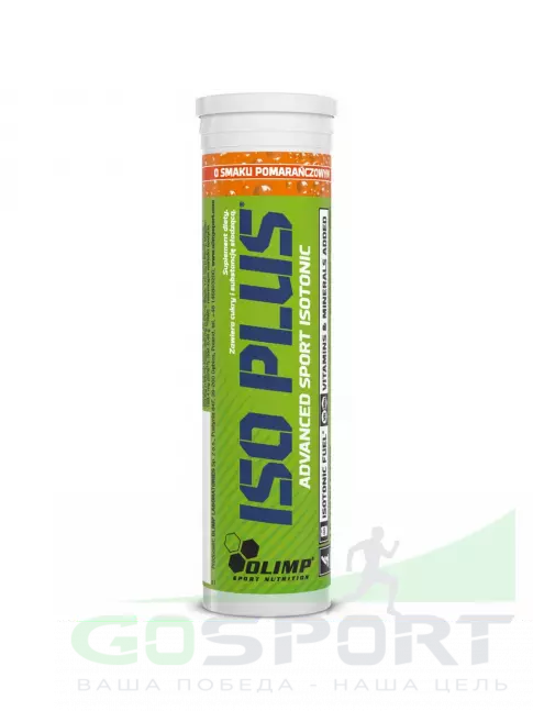 Изотоник OLIMP Iso Plus 10 шипучих таблеток, Апельсин Изотоник OLIMP Iso Plus 10 шипучих таблеток, Апельсин