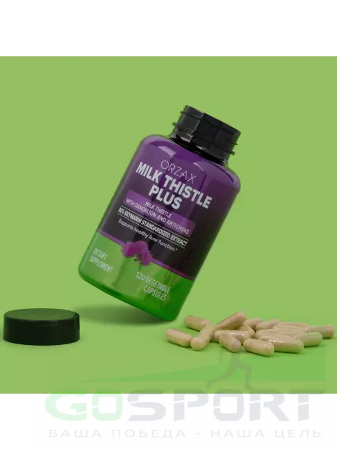 Экстракты Orzax Milk Thistle Plus 120 веган капсул Экстракты Orzax Milk Thistle Plus 120 веган капсул