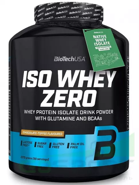 Изолят протеина BioTechUSA Iso Whey Zero 2270 г, Шоколадная ириска Изолят протеина BioTechUSA Iso Whey Zero 2270 г, Шоколадная ириска
