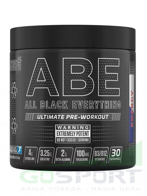 Предтреник в порошке APPLIED NUTRITION ABE - Pre-Workout 315 г, Энерджи Предтреник в порошке APPLIED NUTRITION ABE - Pre-Workout 315 г, Энерджи