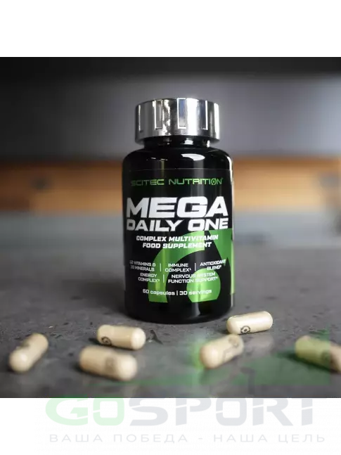Витаминный комплекс Scitec Nutrition Mega Daily One 60 капсул Витаминный комплекс Scitec Nutrition Mega Daily One 60 капсул
