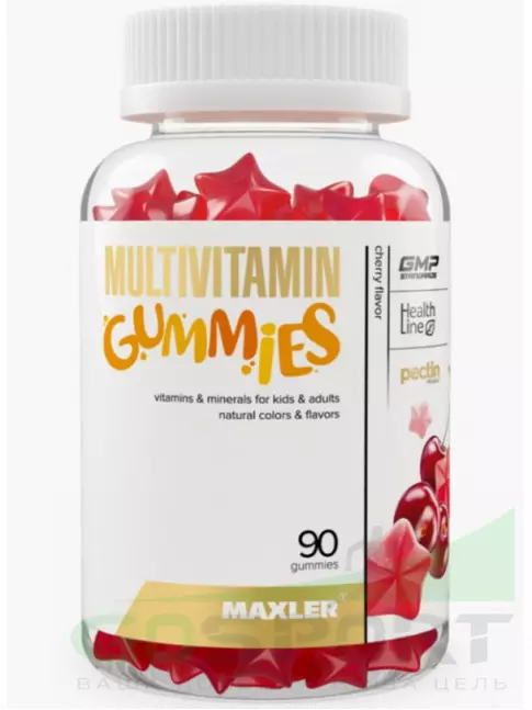 Витаминный комплекс MAXLER Multivitamin Gummies 90 мармеладок, Вишня Витаминный комплекс MAXLER Multivitamin Gummies 90 мармеладок, Вишня