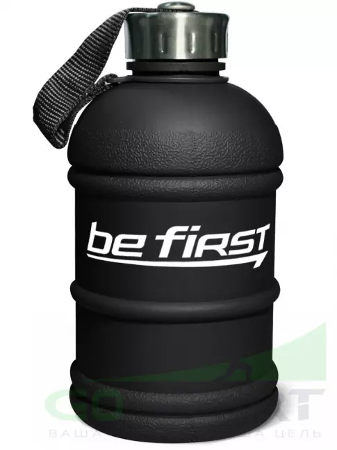 Бутылочки 1000 мл Be First Бутылка для воды Be First 1300 мл (матовая TS1300-FOROST) 1300 мл, Черный