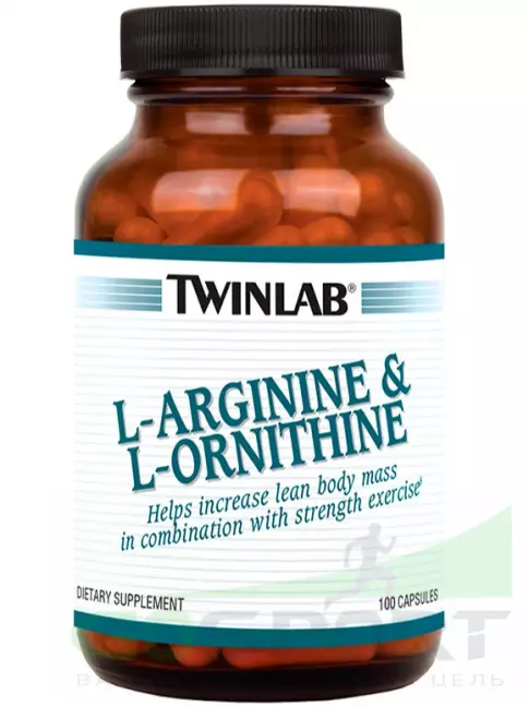 Аргинин / AAKG Twinlab L-Arginine L-Ornithine 1000/500 mg 100 капсул Аргинин / AAKG Twinlab L-Arginine L-Ornithine 1000/500 mg 100 капсул
