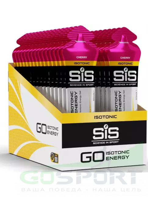 Гель питьевой SCIENCE IN SPORT (SiS) GO Isotonic Energy Gels 30 x 60 мл, Вишня Гель питьевой SCIENCE IN SPORT (SiS) GO Isotonic Energy Gels 30 x 60 мл, Вишня