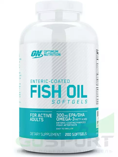 Омега-3 Optimum Nutrition Fish Oil softgels 200 капсул, Нейтральный Омега-3 Optimum Nutrition Fish Oil softgels 200 капсул, Нейтральный