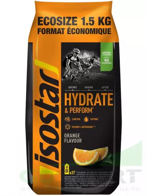 Изотоник Isostar Hydrate & Perform 1500 г, Апельсин Изотоник Isostar Hydrate & Perform 1500 г, Апельсин